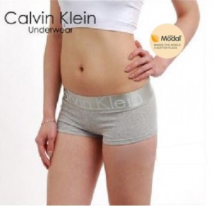 Boxer Calvin Klein Mujer Steel Modal Blateado Gris
